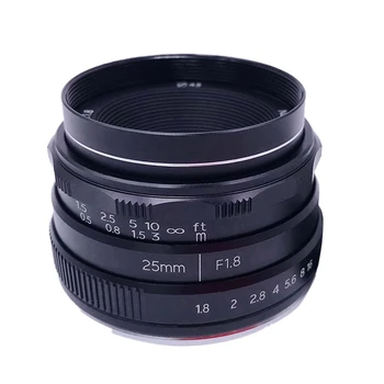 

NEWYI 25mm F/1.8 Manual Focus Prime Lens for Sony E-Mount Camera A6500/5100 NEX5