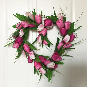 

Simulation Succulent Wreath Hanging Ornament Wedding Party Decoration Door Decorations Festive Supplies Photo Prop