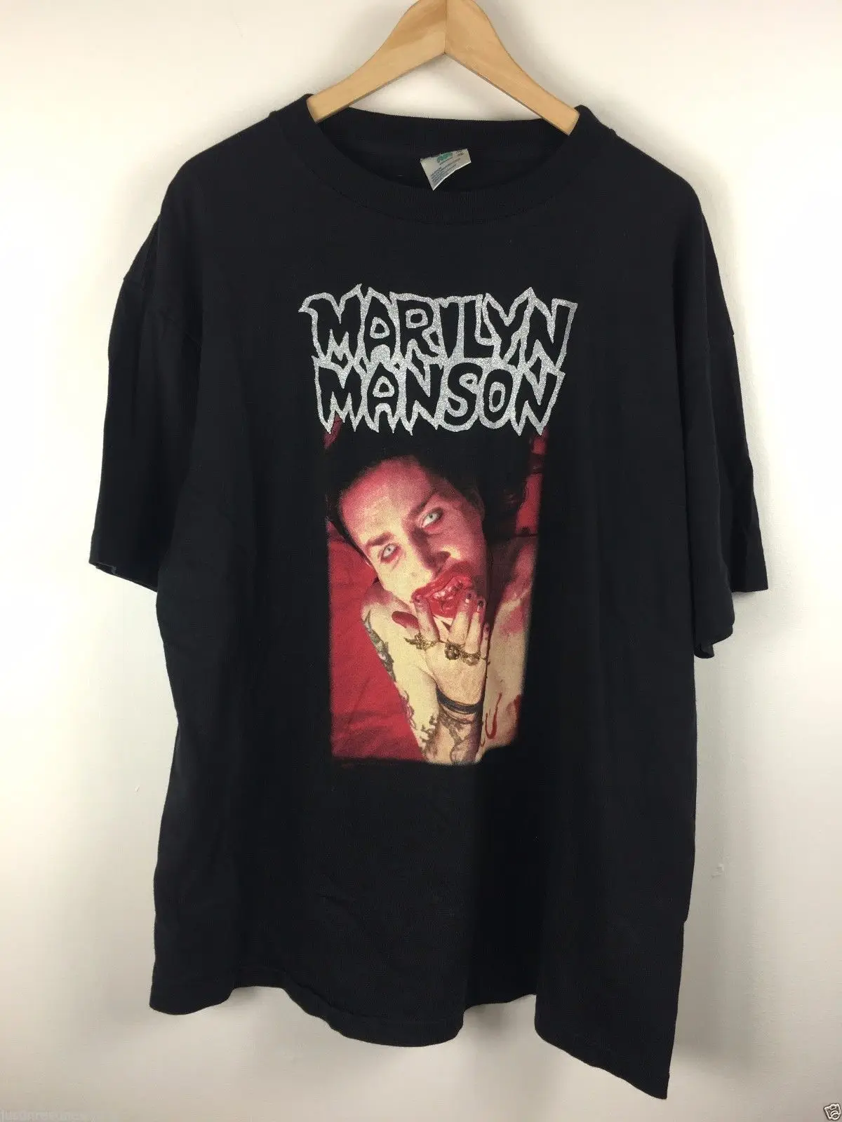 Футболка с логотипом Marilyn Manson I Am The God Of Fck 012607 | Мужская одежда