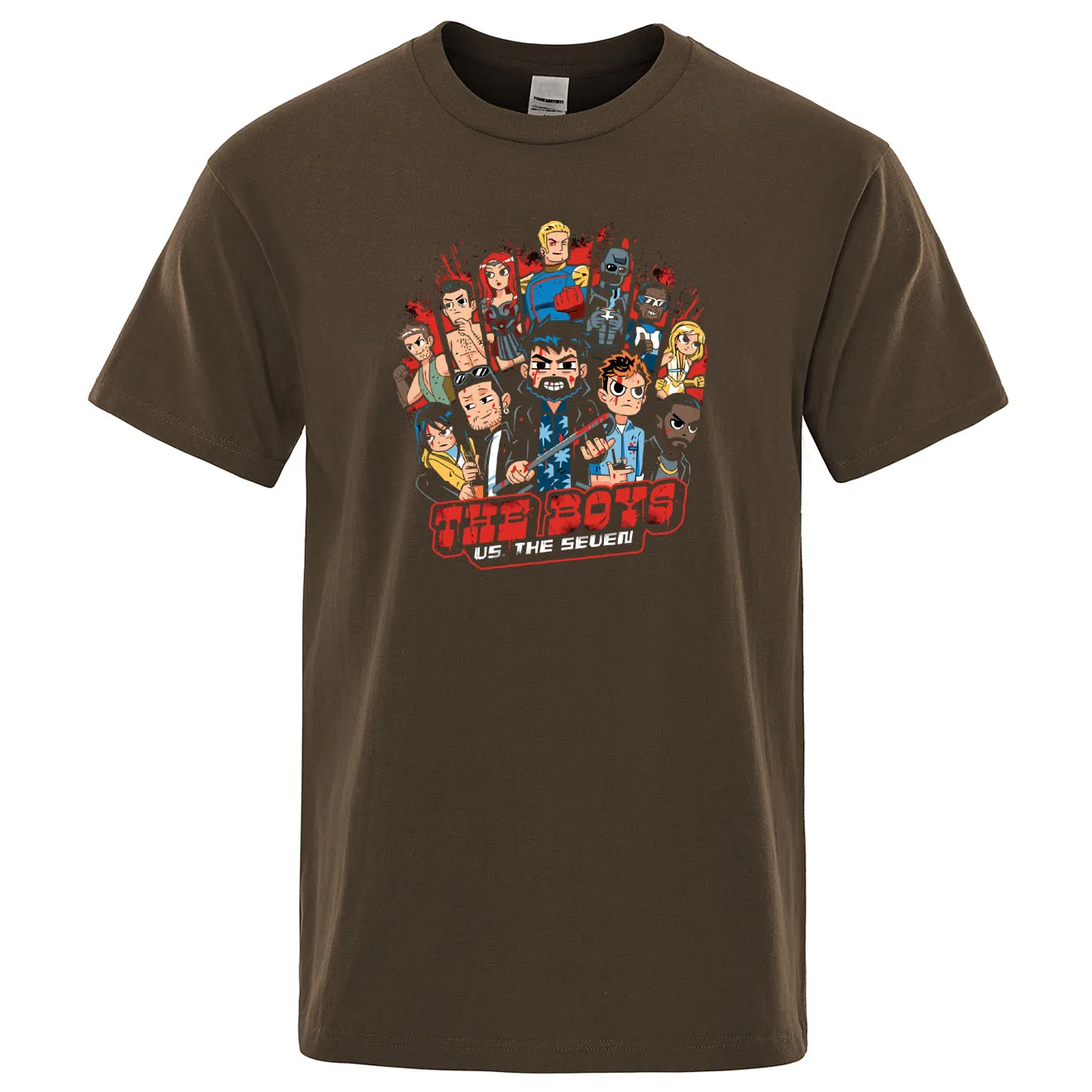 

The Boys TV Show Tops Anti Hero T-Shirt Homelander The Seven Men Tee shirt O-Neck Streetwear Summer Cotton Fashion Tshirt