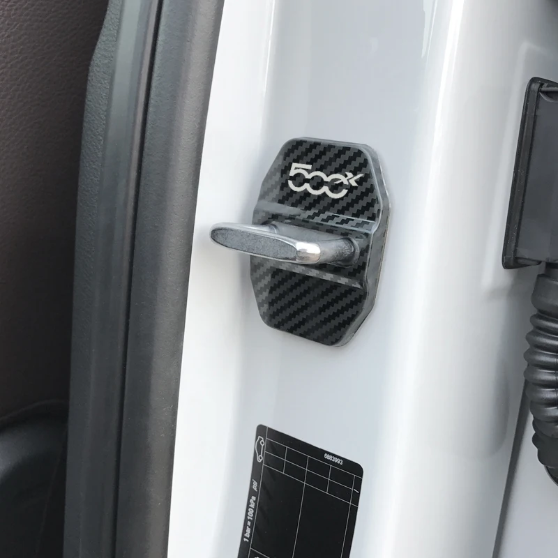 4 шт. автомобильный чехол из углеродного волокна для fiat 500X автомобильные аксессуары