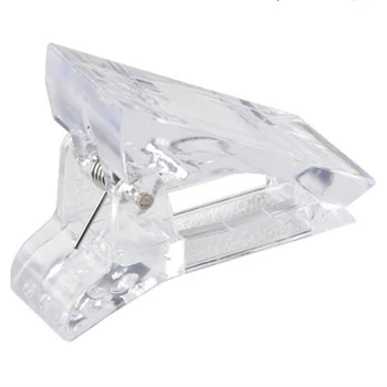 

10Pcs Crystal Nail Mold Fixing Clip Crystal Extension Glue Setting Clip