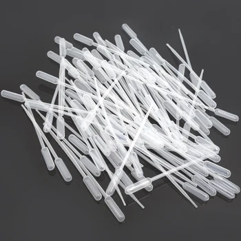 

100pcs 1ml 2ml 3ml 5ml 10ml Clear Plastic Pipette Dropper Disposable Safe Transfer Liquid Graduated Pipettes For Lab Experiment