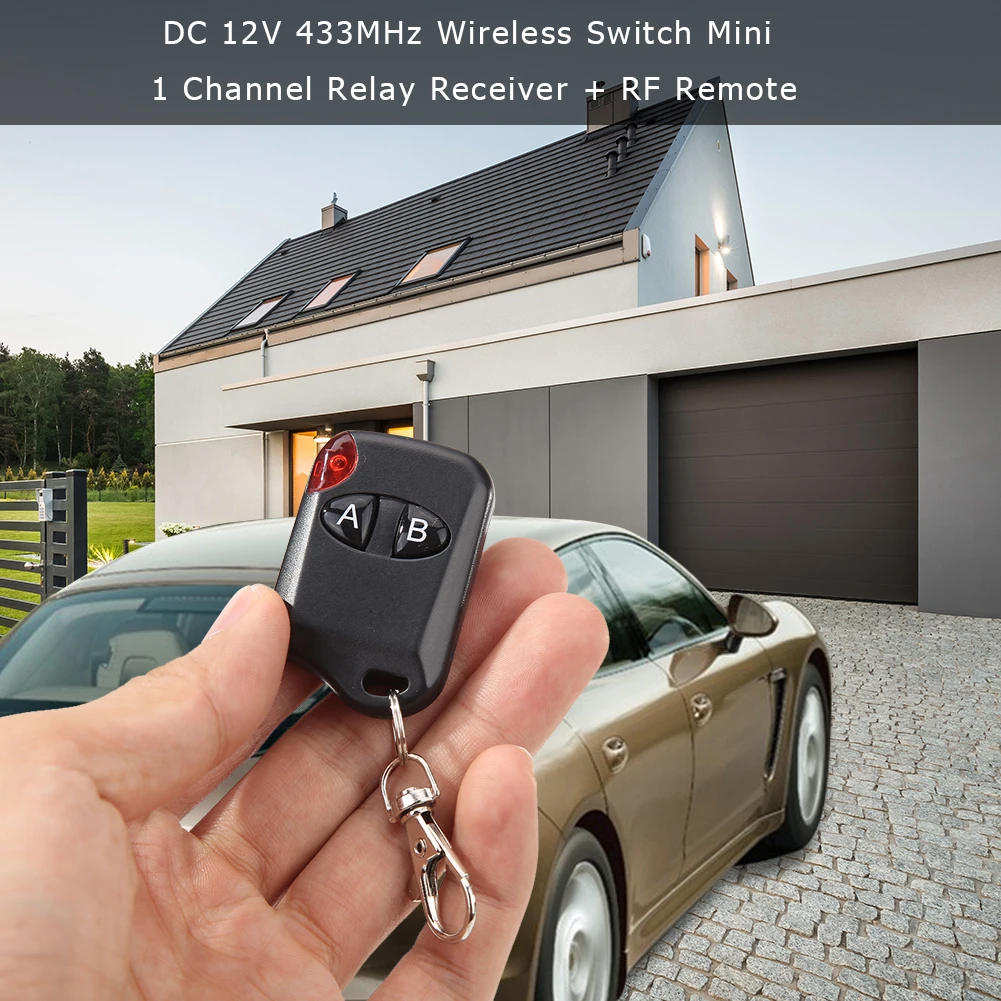 DC 12V 433MHz беспроводной пульт дистанционного управления переключатель мини 1 канал