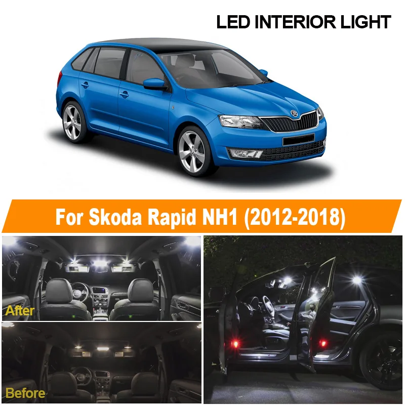 12 шт. лампы для Skoda Rapid Spaceback NH1 2012 2018|Сигнальная лампа| |