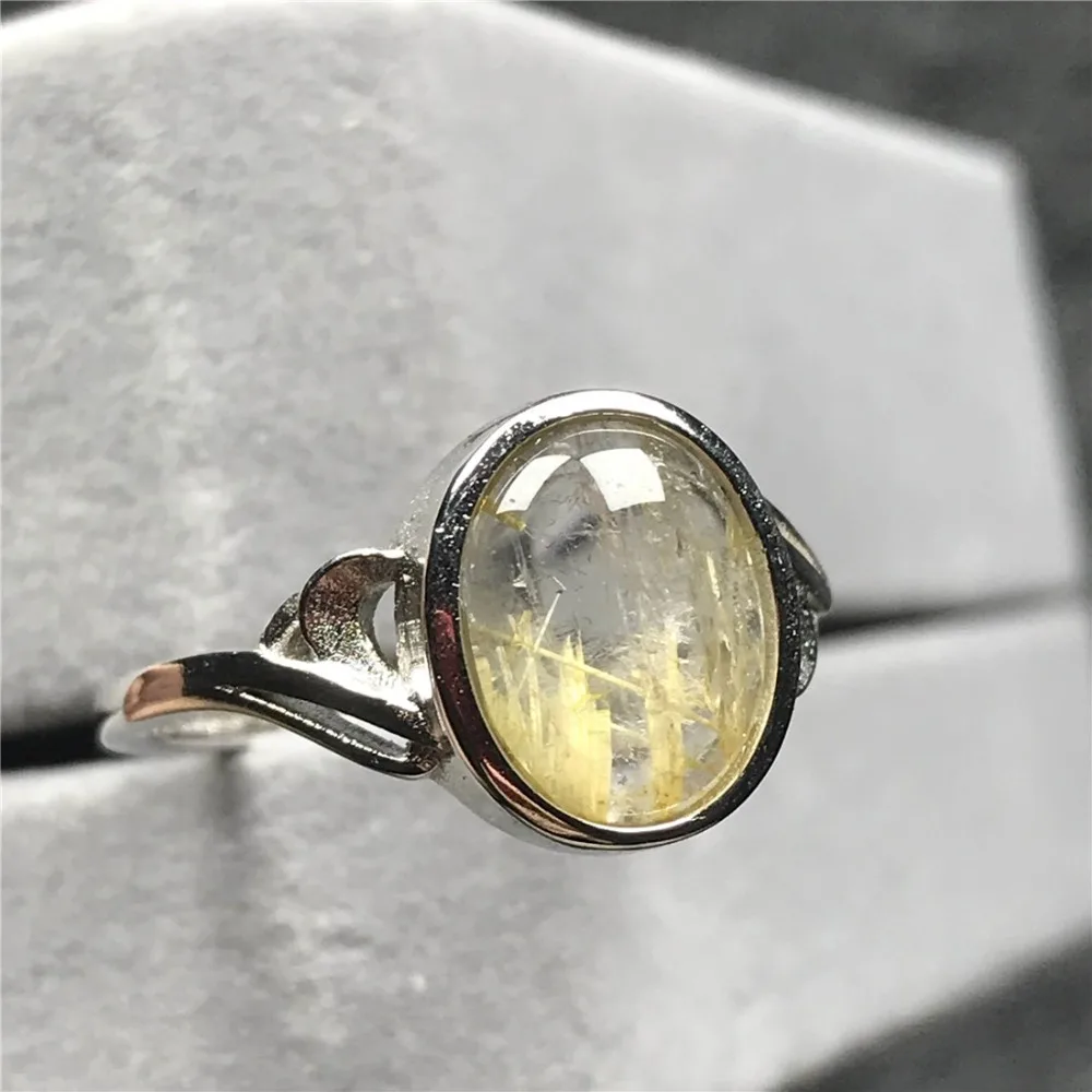 Gold Rutilated Quartz Ring (120)