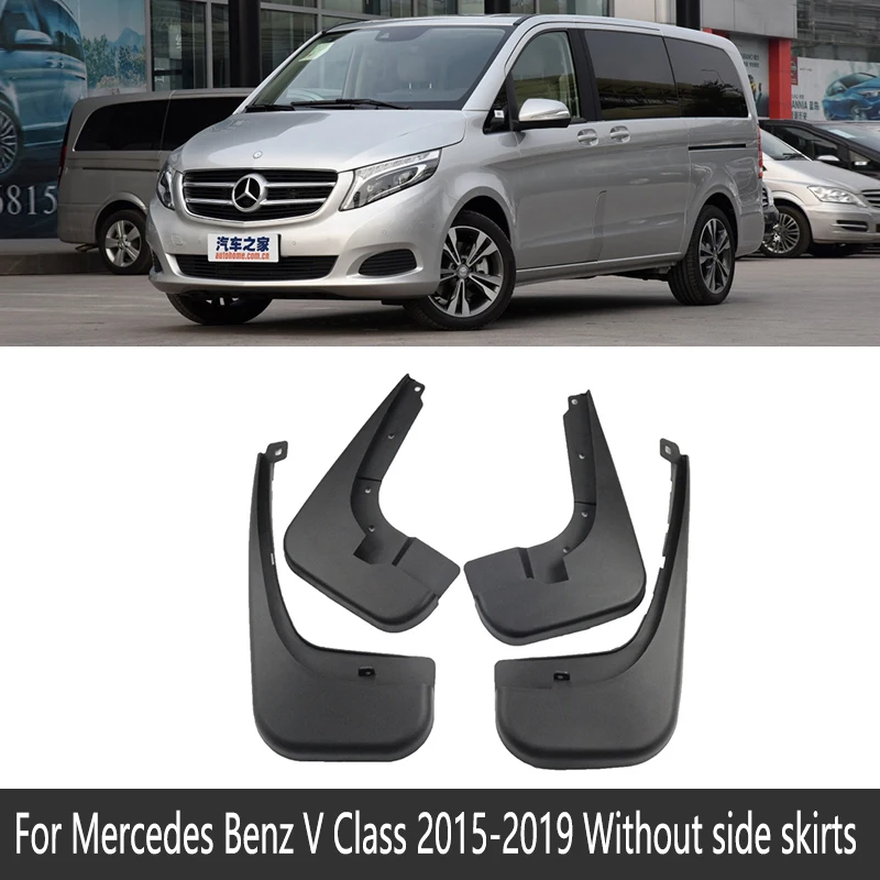 Guardabarros Para Mercedes Vito Y V-Class W639 Y W447 (2006-2019), Set De 4 Piezas De Plástico TPO, Protección Contra Salpicaduras Y Estilo Mejorado