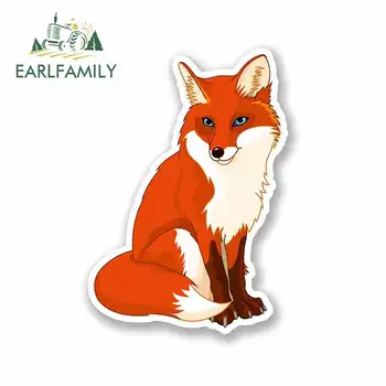 

EARLFAMILY 13cm x 13cm Fox Fine Decal Graffiti Stickers 3D Funny Car Stickers Vinyl Car Wrap Pull Flower Scratch-Proof Sticker