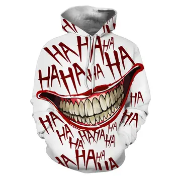 

haha joker 3D Print Sweatshirt Hoodies Men and women Hip Hop Funny Autumn Streetwear Hoodies Sweatshirt For Couples Clothes