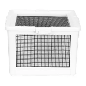 

Reptile Box Plastic Iron Wire Mesh Pet Reptile Feeding Insulation Cylinder Box for Tortoise Hedgehog Lizard Hamster