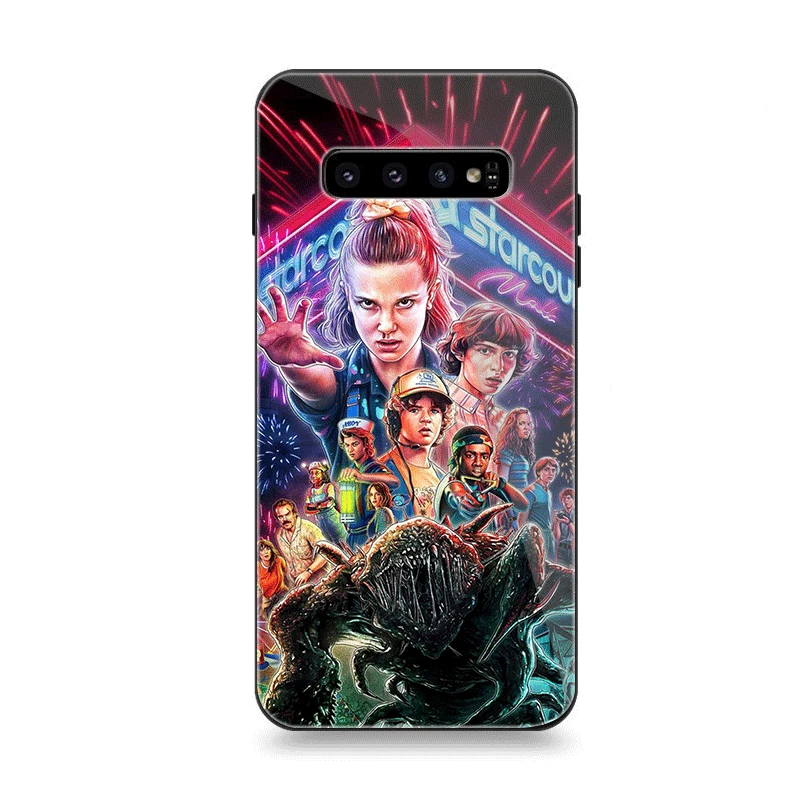 Чехол для телефона Стекло для samsung A70 A10 A30 A40 A50 A60 A20 S7 край S8 S9 S10 плюс крышка очень странные дела Сезон 3