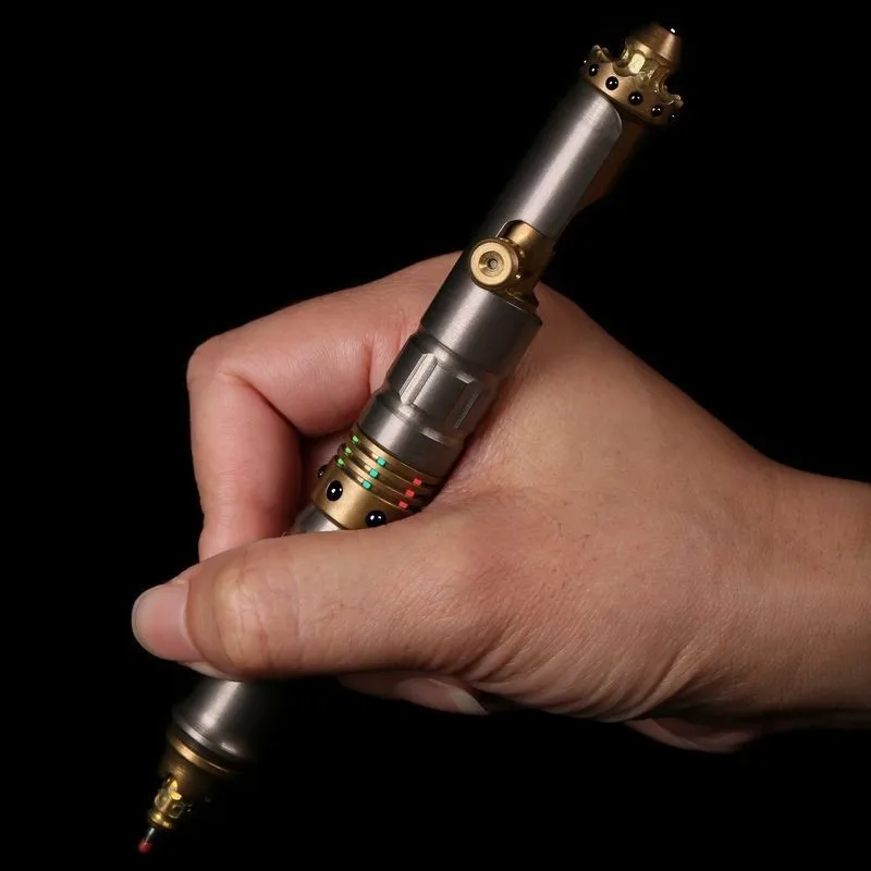 

Gun Tactical Pen Titanium Brass Outdoor Portable Writing Self-defense Broken Window Multifunction EDC