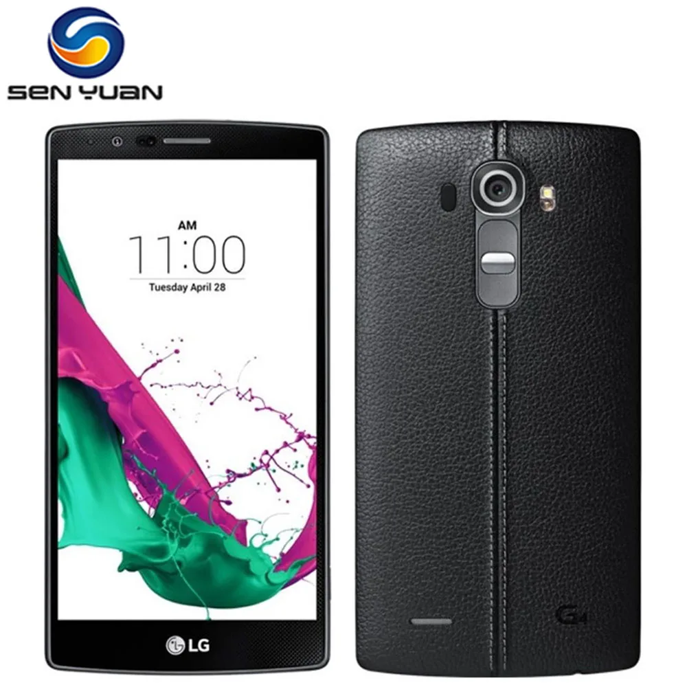 Original LG G4 H815 H810 desbloqueado 5,5 pulgadas Hexa Core 3GB RAM 32GB ROM 16.0MP Cámara 1080P teléfono móvil