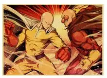 Больше стилей японского аниме One Punch Man Художественная печать фильмов Шелковый