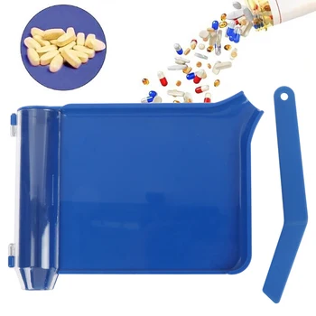 

Plastic Pill Counting Tray Durable Practical Counting Tray Pill Cutter Dispenser For Pharmacists Pharmacy Technicians Doctor