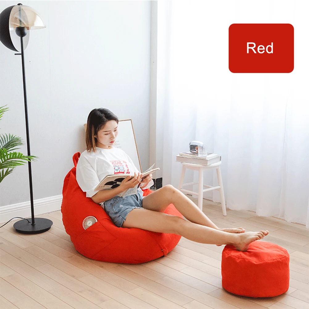 

Sofa Cover Footstool Cover Lazy Bean Bag Cover Lazy Sofa Cover Pedal Cover Bean Bag Bedroom Lounger Seat Bean Bag Sofa Cover