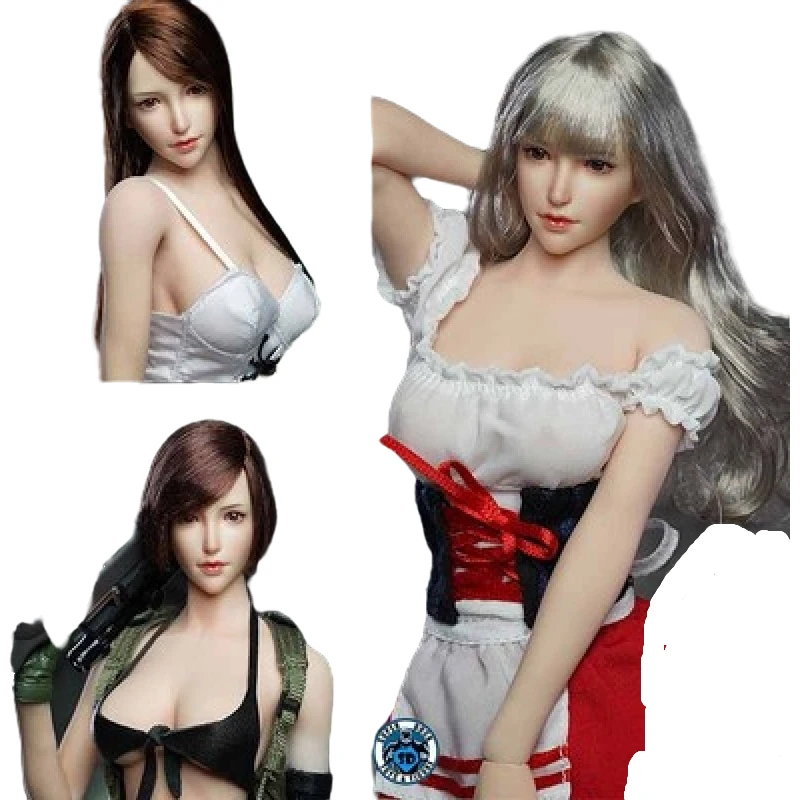 1/6 женская голова ПВХ Лепка W/Hair F 12 ''фигурка модель SDH017 | Игрушки и хобби