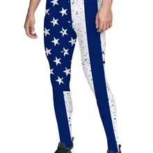 Тема Дня независимости Ретро Американский Флаг Дизайн темно-синий фон брюки для мужчин животик контроль модные вечерние мягкие Fauxle