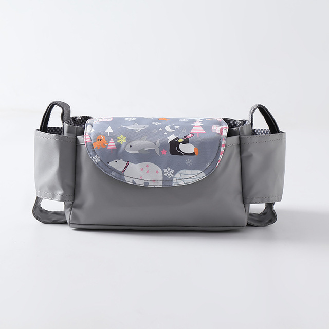 Baby Bottle Water Cup Holder Baby Carriage Hanging Bag Trolley Storage Basket Baby Carriage Accessories
