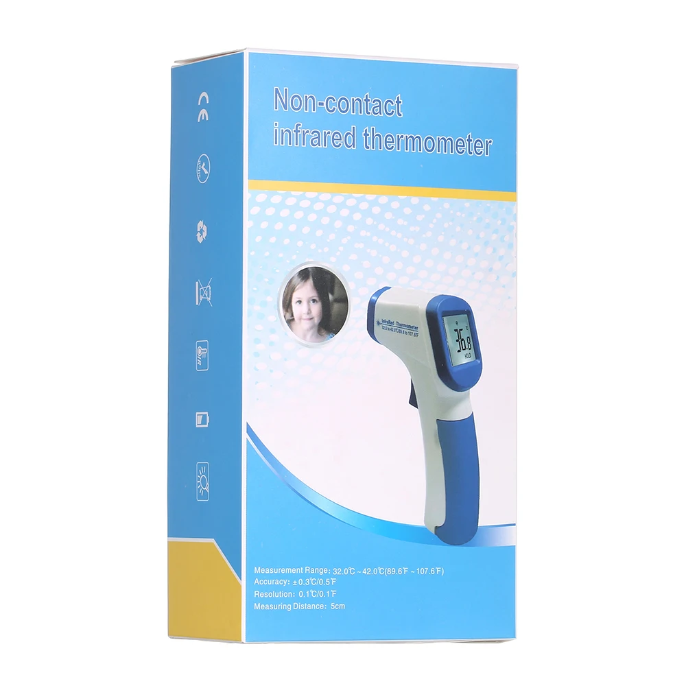 ЖК дисплей цифровой инфракрасный термометр для лба Бесконтактный детей и