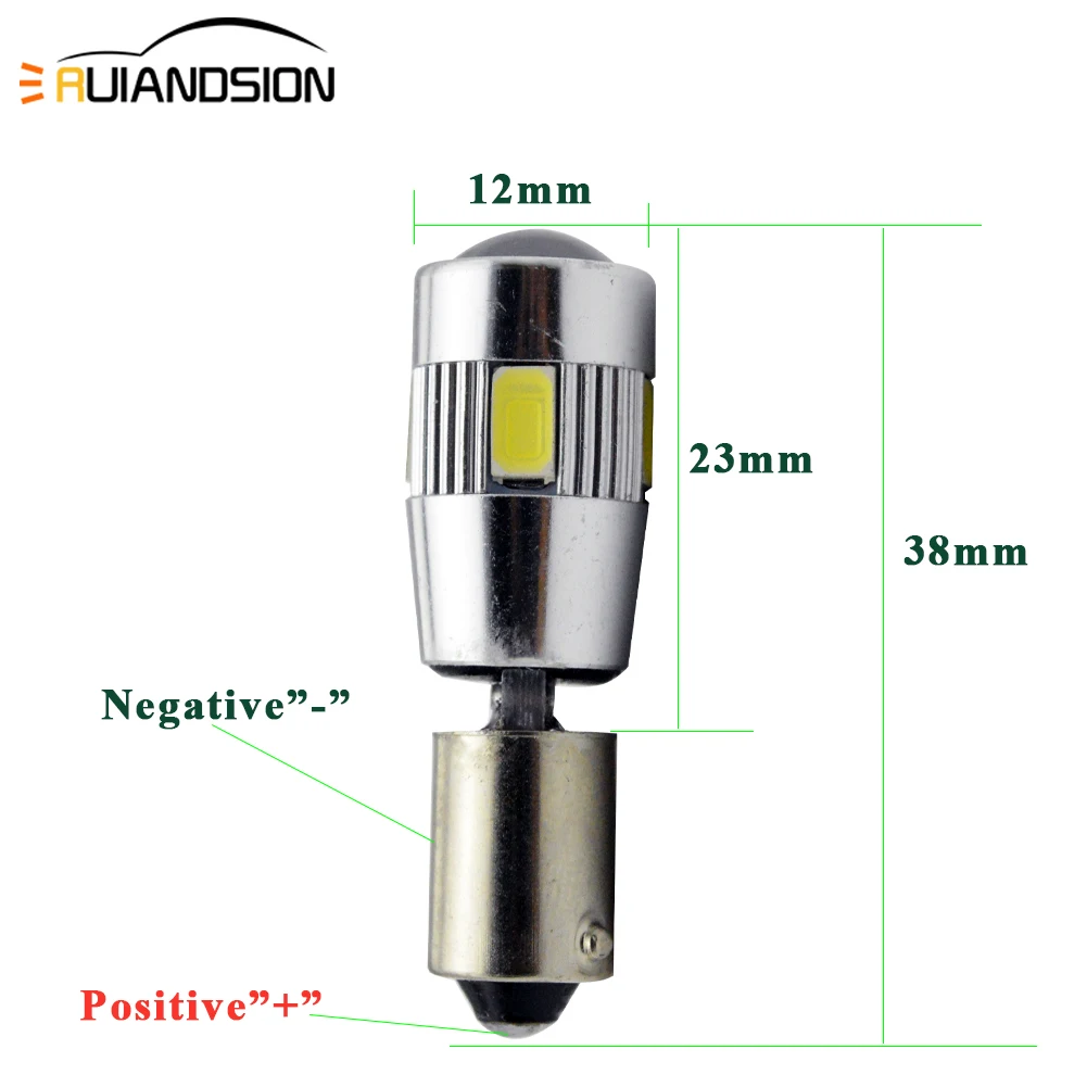 4X 2W BA9S T4W T11 H6W 434 Bax9s Bay9s H21W Canbus 6 SMD 5630 Светодиодный парковочные боковые задние фары