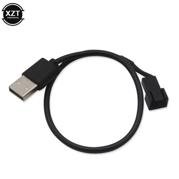 

3 pin 4 pin Fan to USB Adapter Cables 3/4 Pin CPU Computer PC Fan Power Cable Connector Adapter 5V Connecter 30cm 50cm
