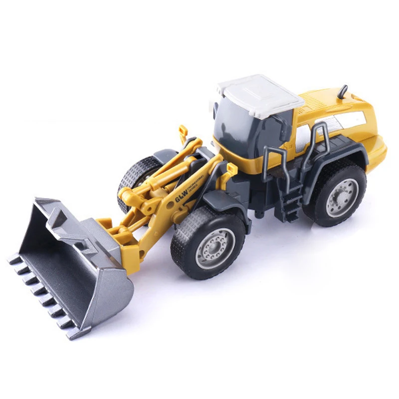 Tractor Car Kids Toy Model Forklift Excavator Dump Truck Crane Engineering Alloy Metal plastic Diec