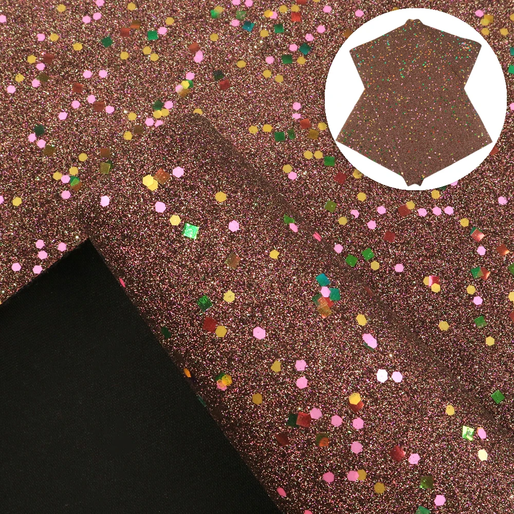 1094970008 David accessories 20*34 см мелкие блестки Синтетическая кожа Хэллоуин Искусственная кожа для лук, материалы для ручных поделок, 1Yc8130 - Цвет: 1094970008
