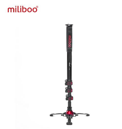 Miliboo MTT705BS карбоновый алюминиевый Портативный монопод для камеры с головкой для видеокамеры/DSLR - Цвет: AL without head