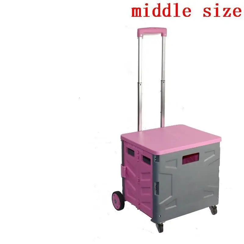 Cozinha Carro Plegable Тележка для покупок Carrello Cucina Mesa Cocina Roulant Chariot De Courses Avec roulets Кухонная Тележка - Цвет: Number 4