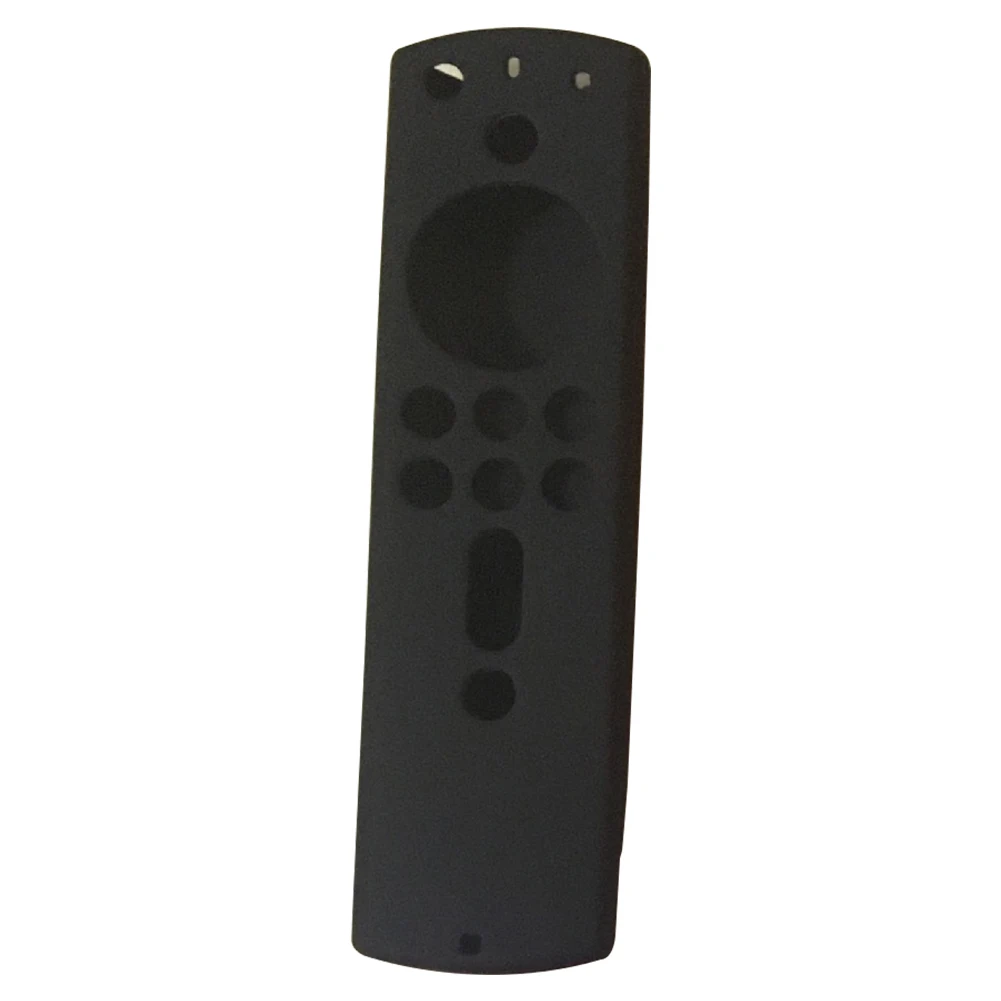 5,9 дюймовый защитный чехол пылезащитный мягкий силиконовый пульт дистанционного управления с защитой от царапин полный декоративный Твердый Чехол для Fire tv Stick 4K - Цвет: Черный