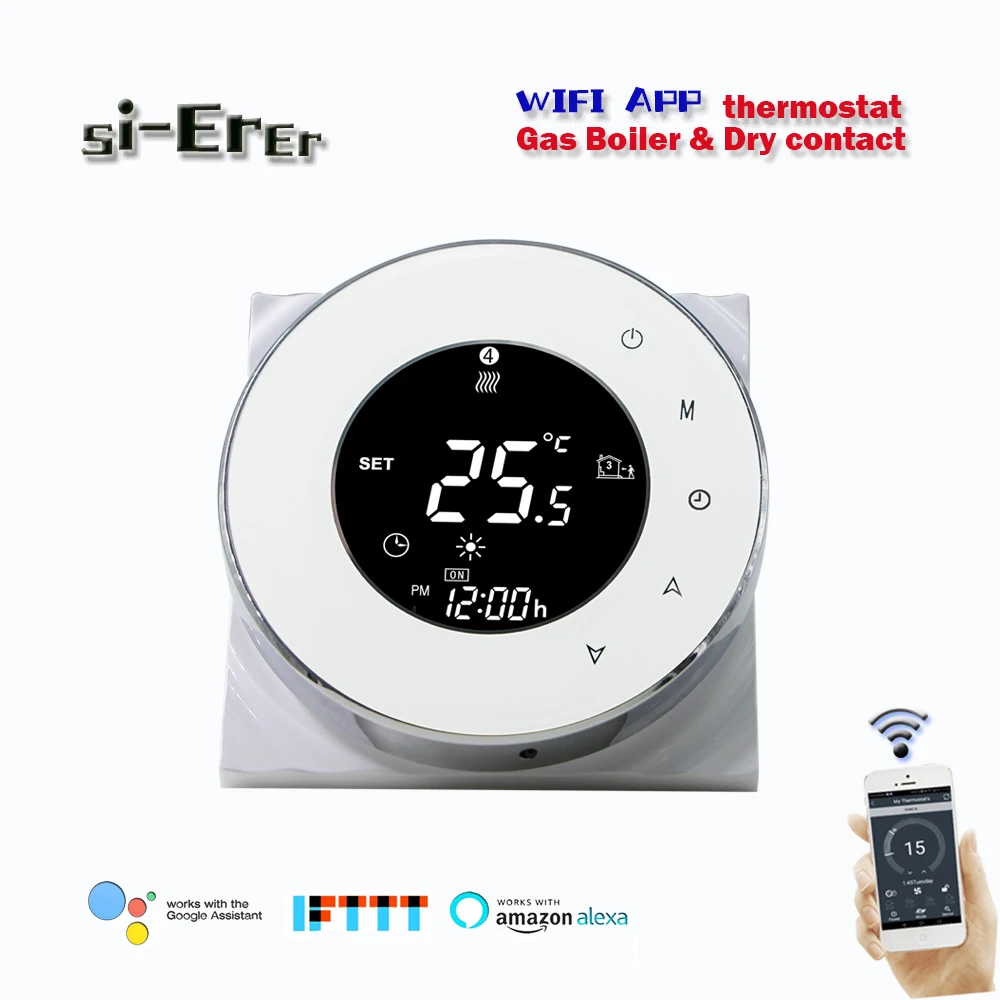 

WiFi Smart Thermostat Temperature Controller Gas Boiler Works with Alexa Google Home