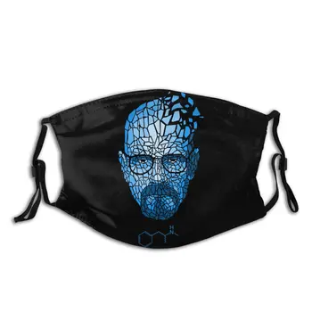 

Reusable Face Mouth Mask With Replaceable PM2.5 Filters Breaking BAD Crystal Heisenberg Unique Design Sunproof Mouth Muffle