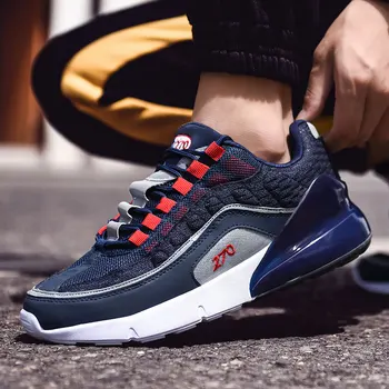 

Night reflective tide shoes men's spring and autumn new breathable lightweight mesh casual thick bottom flying woven shoes