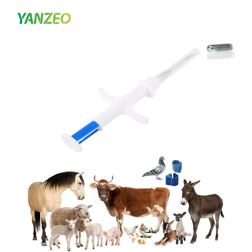 

Yanzeo 5Pack Pet ID Microchip 134.2kHz ISO11784/ISO11784/FDX-B Pet Animal RFID Tags,15 Bit RFID Microchip Dog Pet Dog Cat Pig 1.