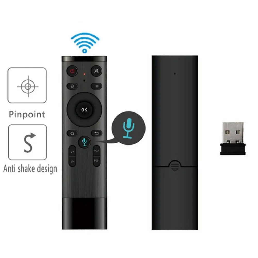 Q5 Voice Control Fly Air Mouse For Gyro Sensing Game 2.4GHz Wireless Microphone Remote Android TV Box PC | Электроника