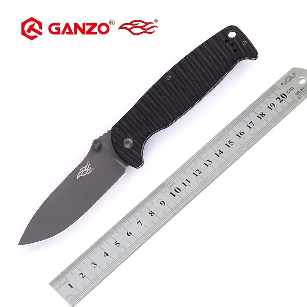58-60HRC Ganzo G7413P 440C G10 ручка со свистком складной нож выживания походный инструмент карманный нож тактический edc Открытый инструмент