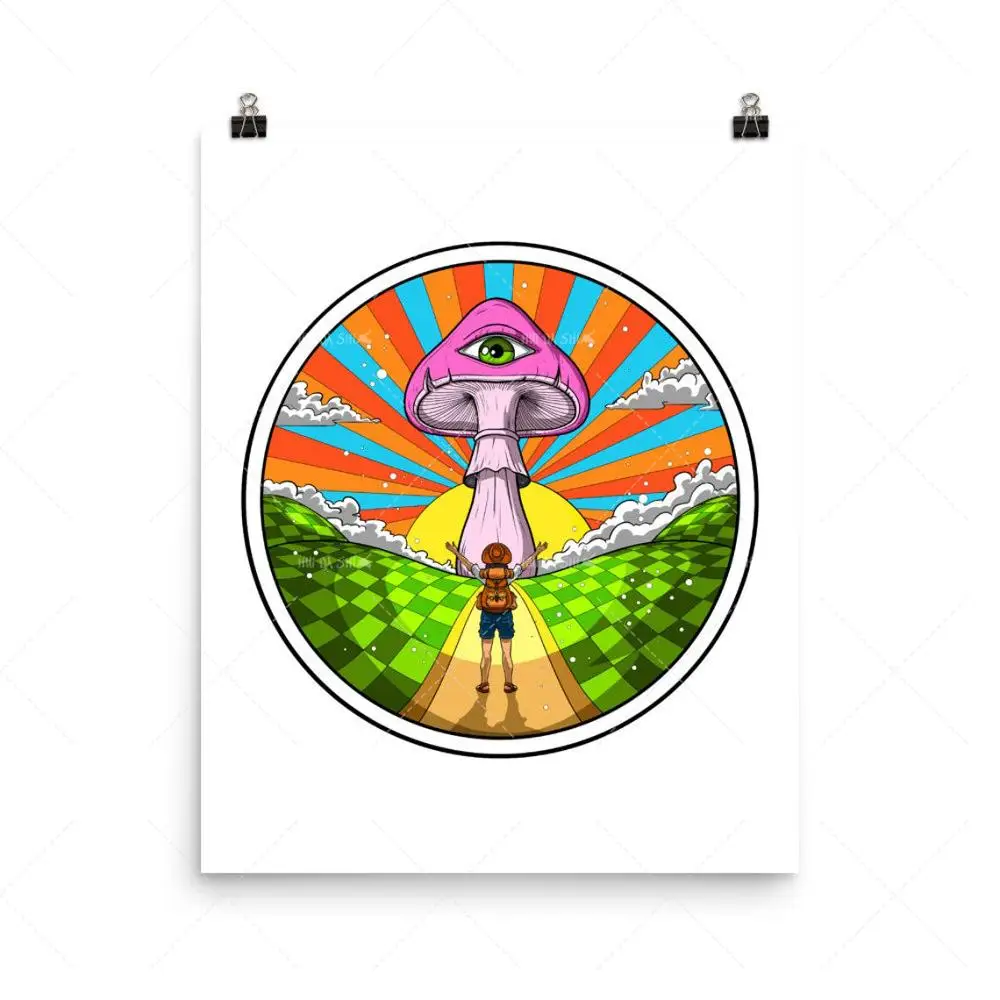 

Home Decor Poster Abstract Magic Mushrooms Canvas Poster Wall Art Canvas Painting Nordic Art Poster Print Wall For Living Room