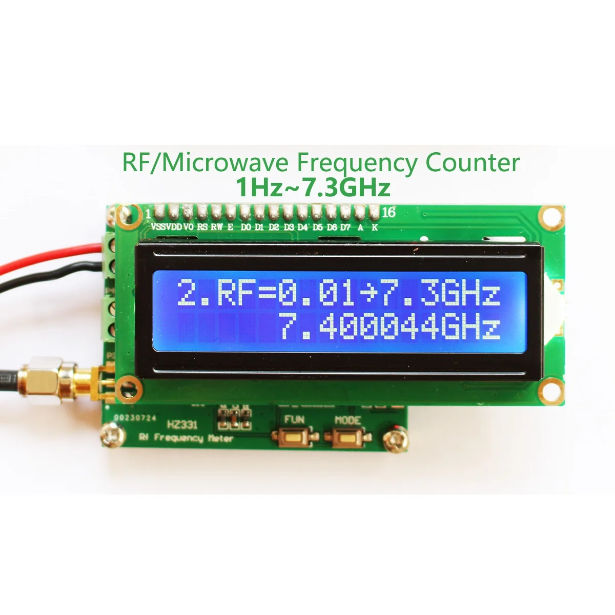 

Frequency meter HF RF 2.4G 3G 5.8G 6G 7G 1Hz~7.3GHz