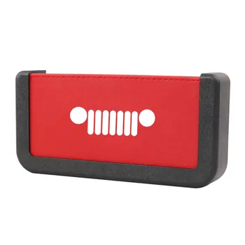 

Car Organizer Box For Jeep Wrangler PU Leather Mobile Phone Coins Storage Car Seat Back Storages Auto Accessories