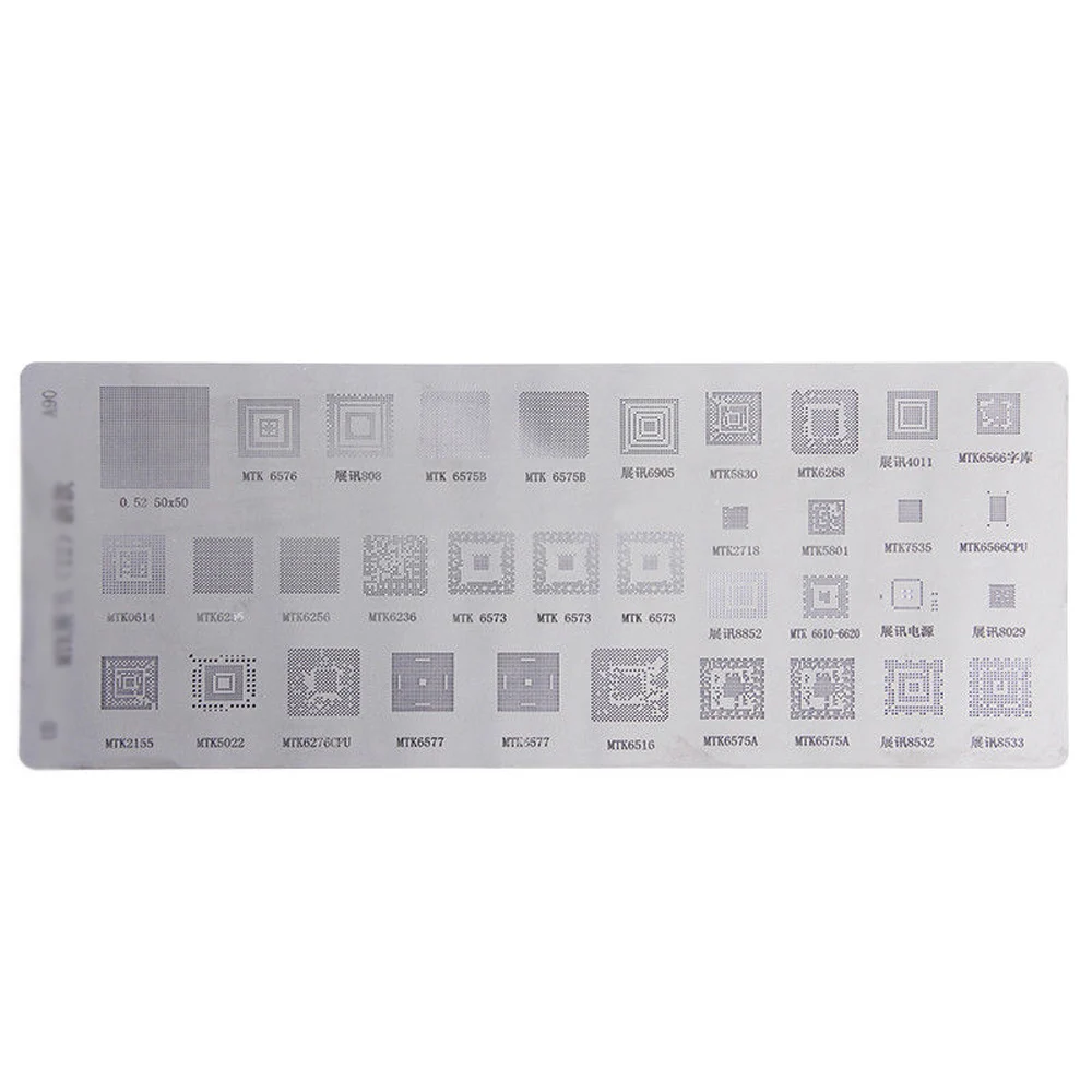 Комплект трафаретов BGA для реболлинга комплект из 3 предметов MTK Samsung HTC Huawei чип