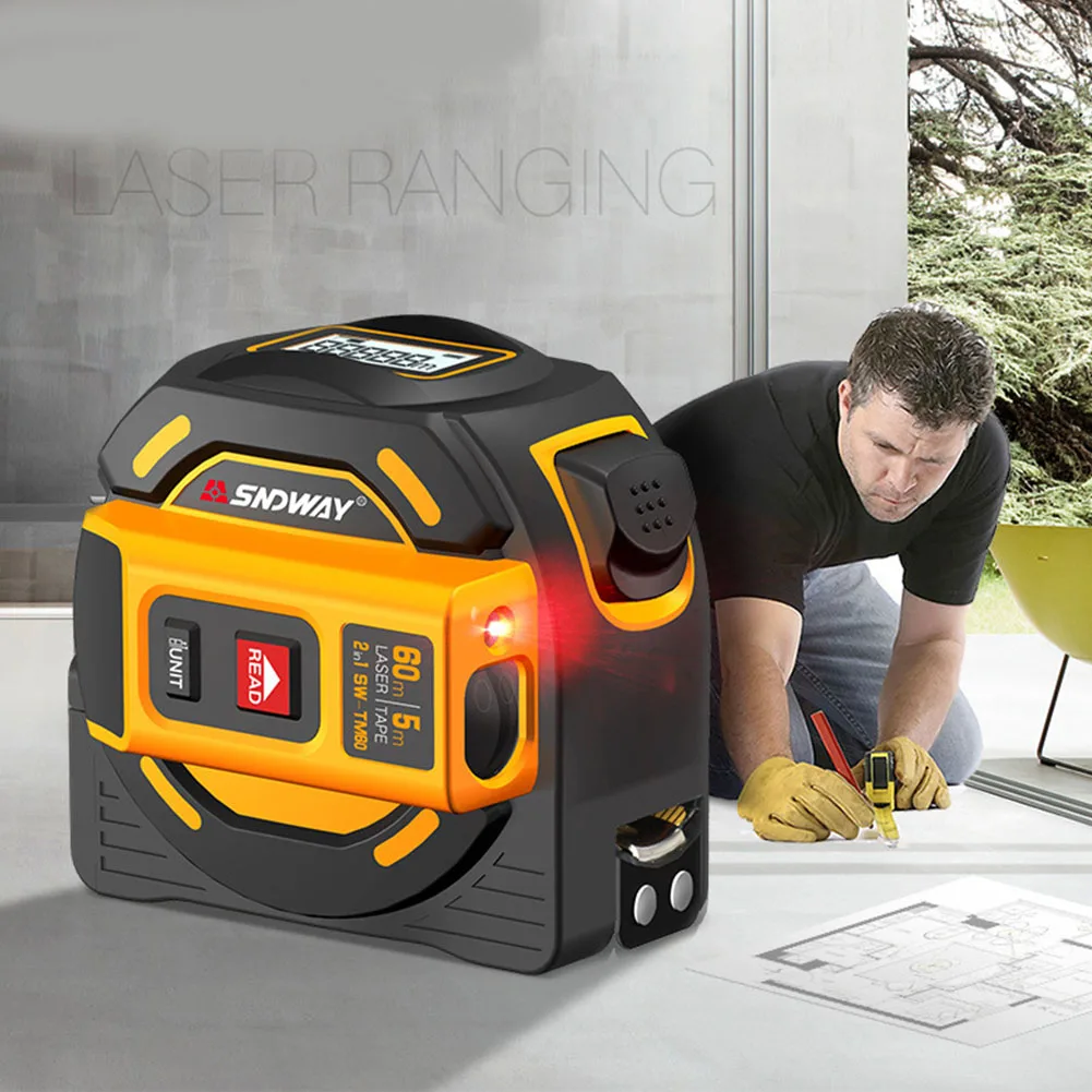 

Laser Distance Meter Range Finder 40M 60M Laser Tape Measure Digital Retractable 5M Laser Rangefinder Ruler Survey Tool