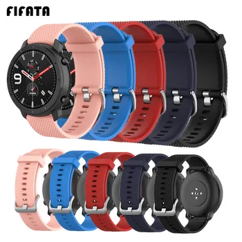 

FIFATA For Huami Amazfit Gtr 47mm Silicone Smart Watch band For Huawei Watch GT / Magic Sport Strap 22mm Wrist Strap Accessories