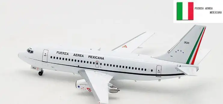 Inflight FUERZA AEREA MEXICANA BOEING 737-200 3520 1/200 литье под давлением модель самолета