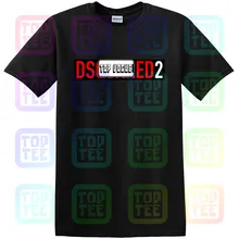 Новая мужская футболка с логотипом Dsq2, футболка с принтом унисекс, Размер: S-3XL