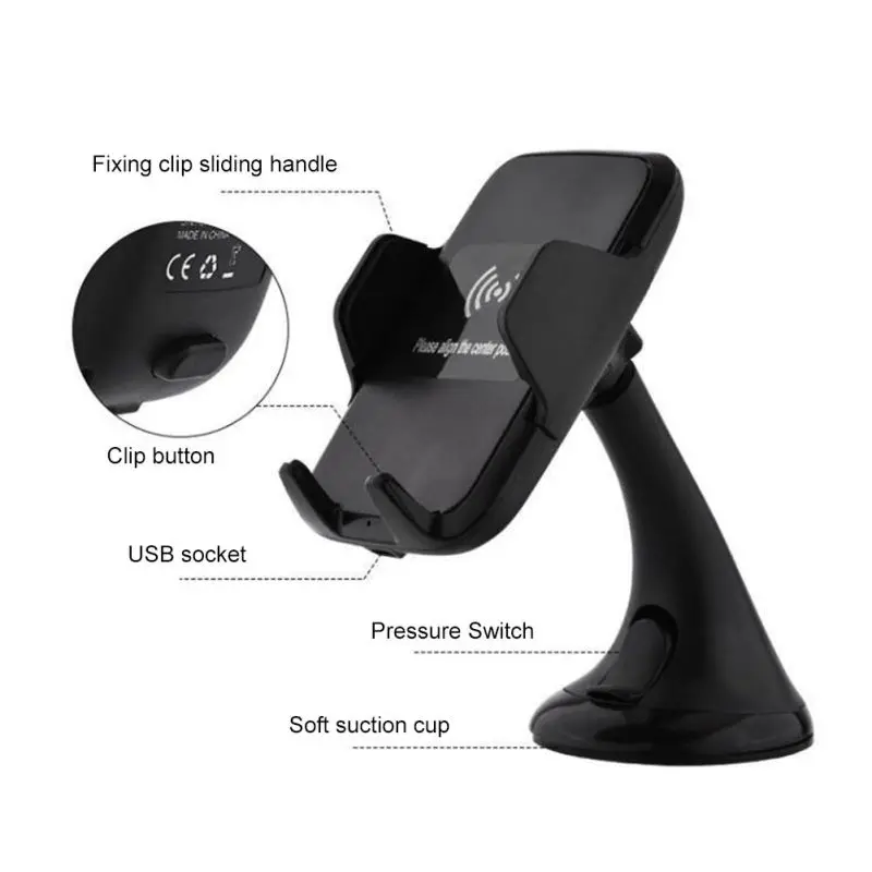 Автомобильное беспроводное зарядное устройство автоматический гравитационный вентиляционный автомобильный держатель телефона заряд держится долго Универсальный Автомобильный кронштейн