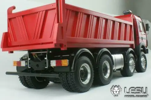 Для DE SHOPPER LESU 1/14 RC Металл DIY Bz 8*8 самосвал гидравлический окрашенный Красный цвет