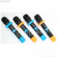 MICWL-Système de 4 microphones sans fil UHF, 4 choix dynamiques, pour karaoké, scène, église, fête de famille 4