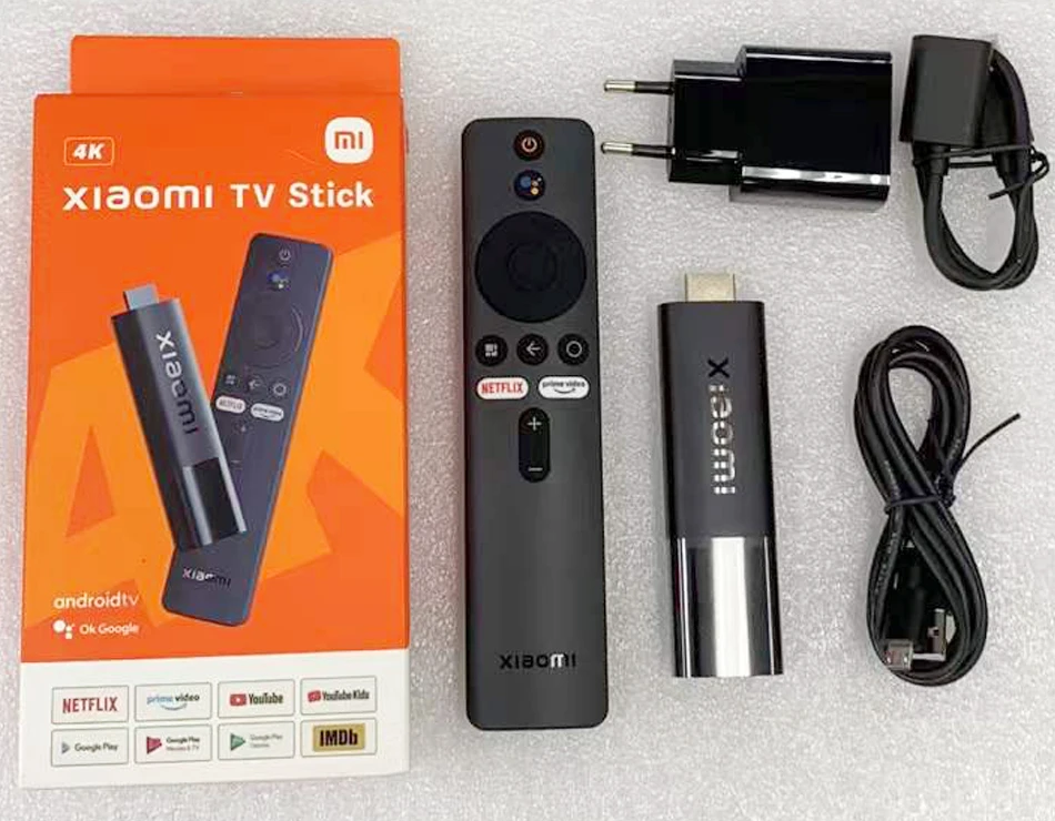 New Xiaomi Mi TV Stick 4K Global Version Android TV 11 Quad Core 2GB RAM 8GB ROM Bluetooth 5.0 Netflix Wifi Google Assistant