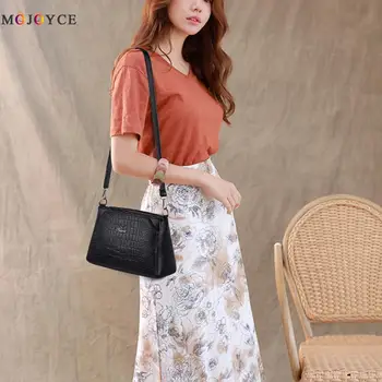 

Waterproof Solid Color Shoulder Handbags Women PU Leather Crossbody Bags